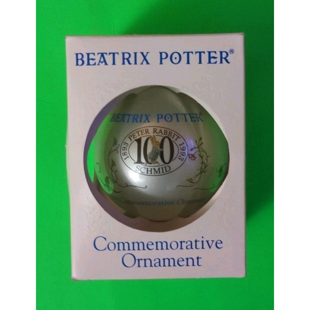Rare Beatriz Potter Schmid Keepsake 1993 Peter Rabbit Christmas Ornament